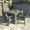 Highwood Usa Hamilton 5pc Square Outdoor Patio Furniture Dining Set AD-DNA44-EUC - alternate 3